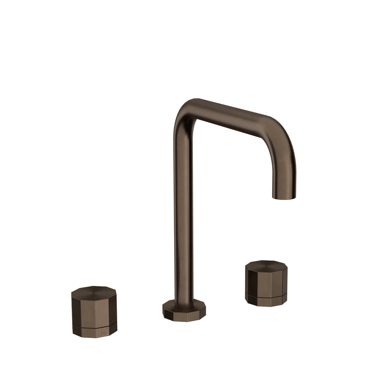 Toni Copenhagen Déca 2-grebs køkkenarmatur m. U200mm-tud - bruneret messing