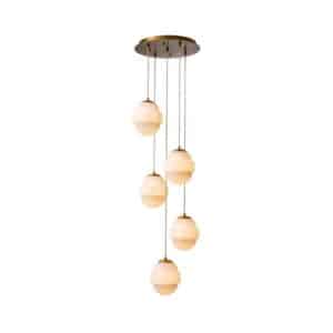 Icarus lysekrone antik messing