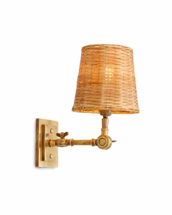 Wentworth væglampe messing/rotting