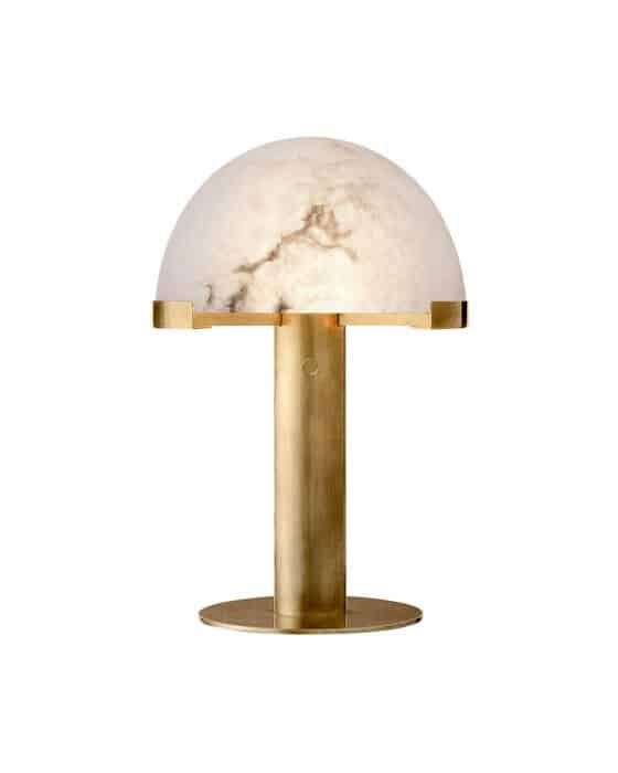 Melange skrivebordslampe messing